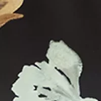 Petite Boat Neck Print Blouse