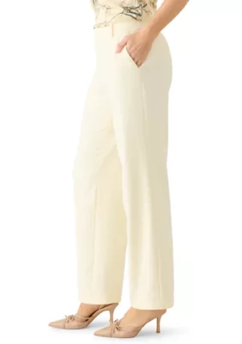 Women's Pull On Wide Leg Pants with Pockets