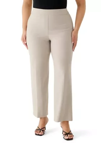 Plus Crepe Classic Trousers