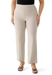 Plus Crepe Classic Trousers