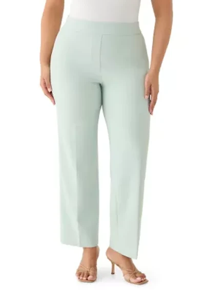 Plus Crepe Classic Trousers