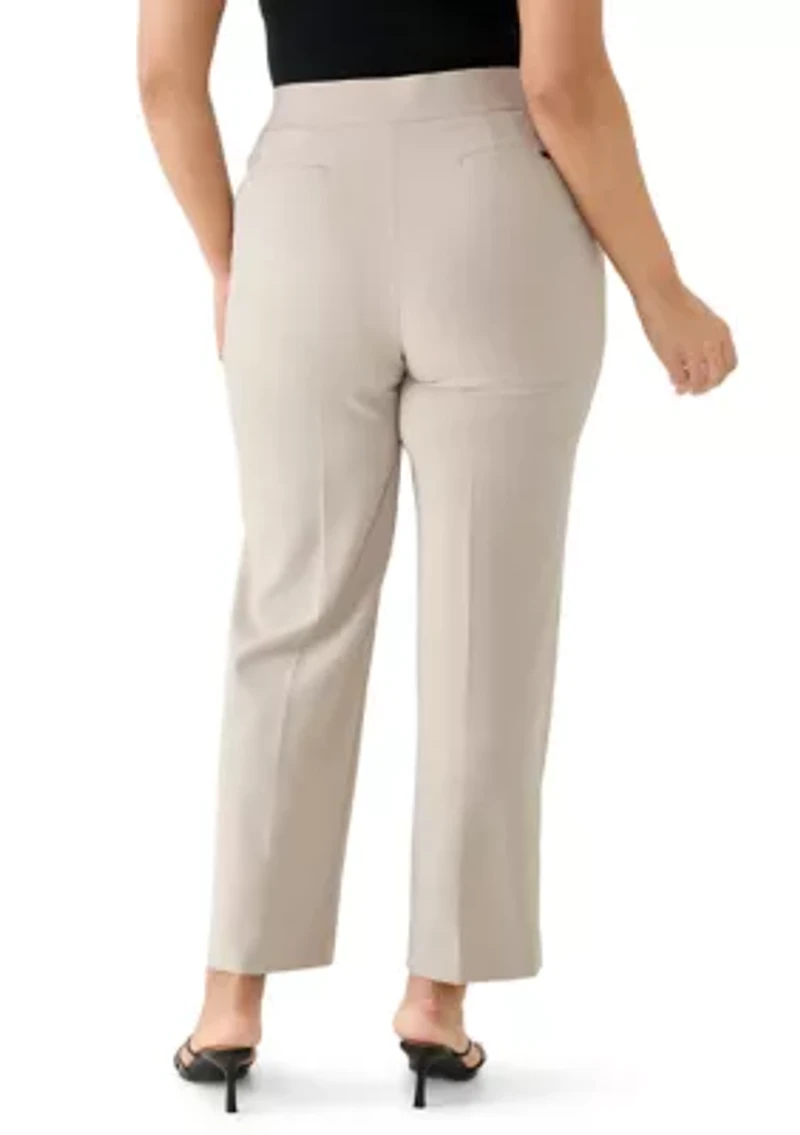 Plus Crepe Classic Trousers
