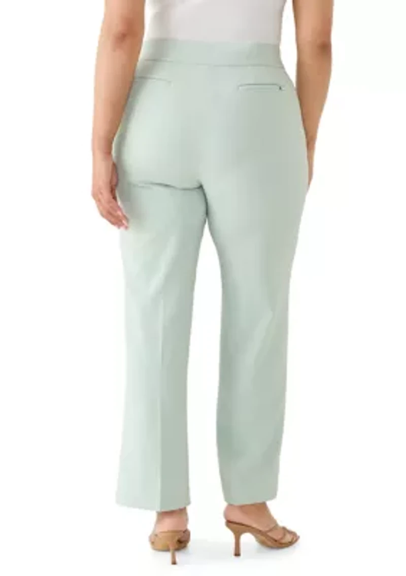 Plus Crepe Classic Trousers