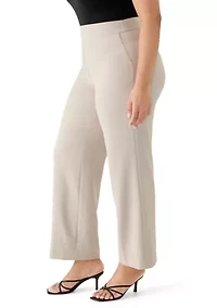 Plus Crepe Classic Trousers