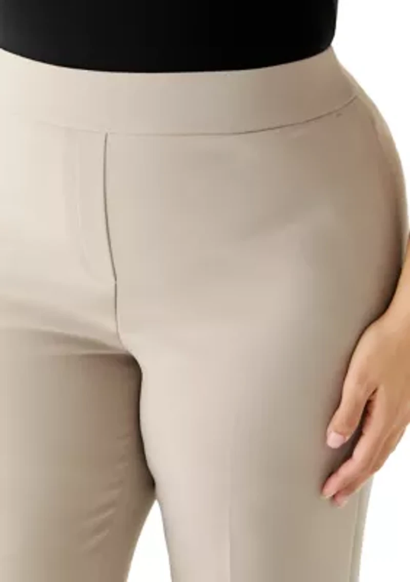 Plus Crepe Classic Trousers