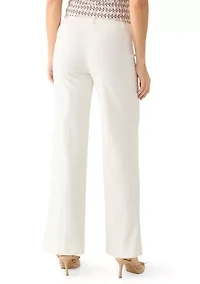 Women's Pull On Wide Leg Pants with Pockets