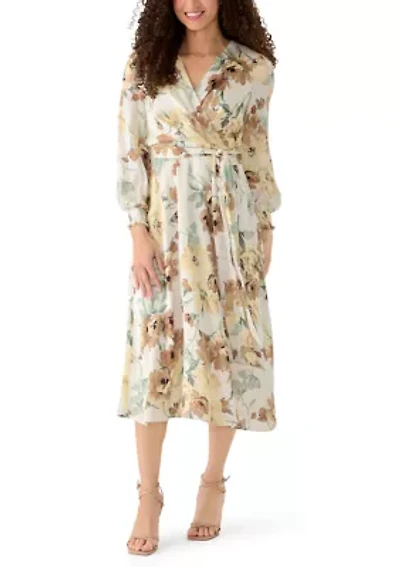 Petite Smock Cuff Handkerchief Dress