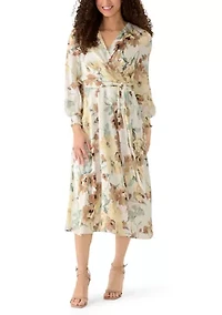 Petite Smock Cuff Handkerchief Dress