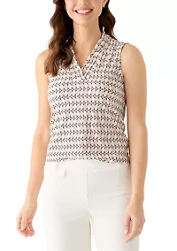 Women's Sleeveless V-Neck Top