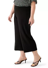 Plus High Rise Wide Leg Pants