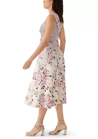 Women's Printed Midi Dress