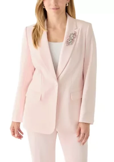 Women's Embellished One Button Jacket