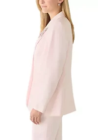 Women's Embellished One Button Jacket