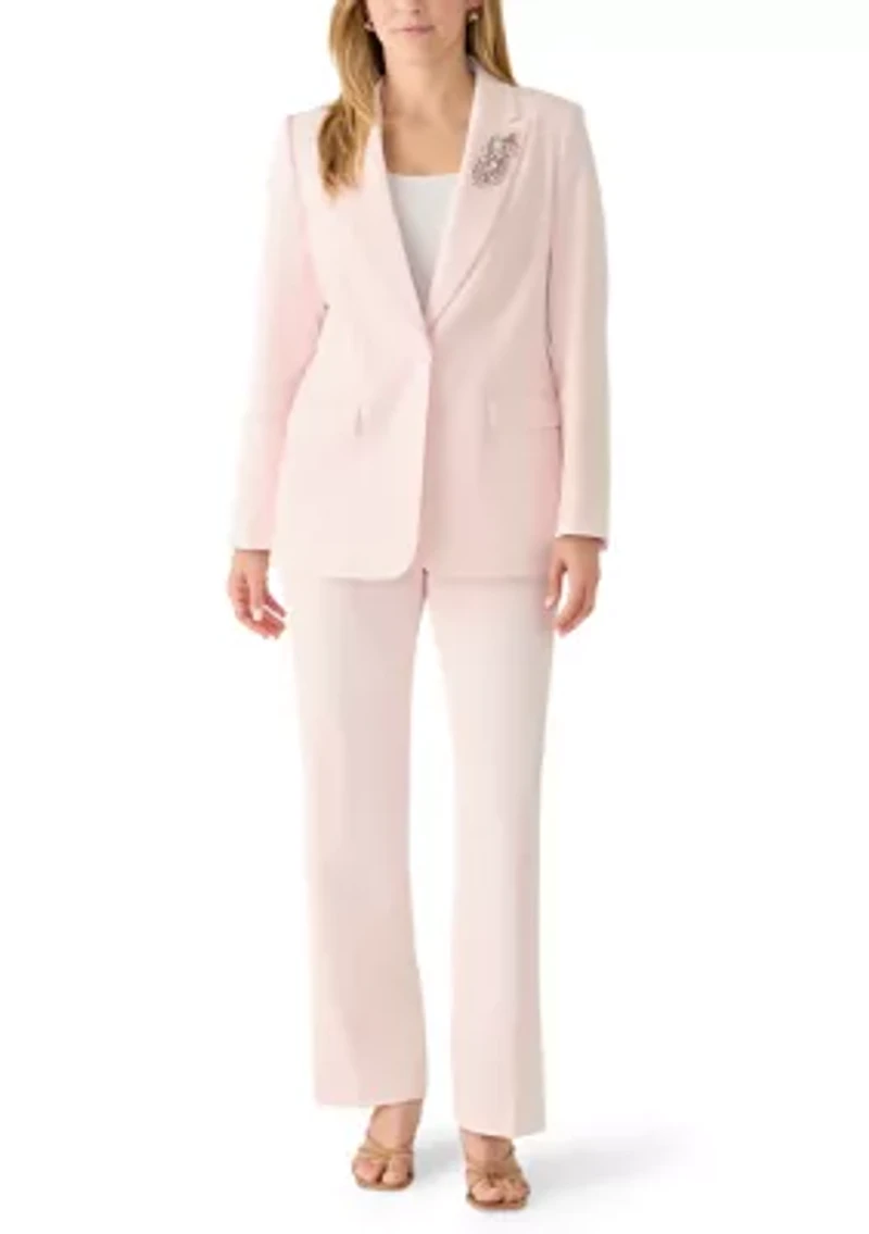 Women's Embellished One Button Jacket