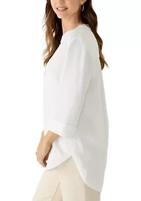 Women's Long Sleeve Y-Neck Tunic