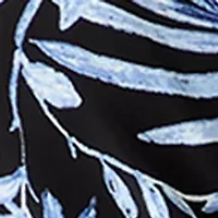 Petite Sleeveless Wrap Printed Top