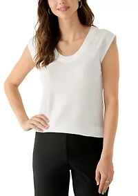Women's Scoop Neck Ribbed Tank Top