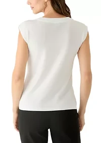 Women's Scoop Neck Ribbed Tank Top