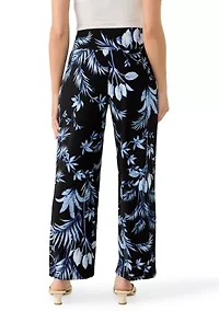 Petite High Rise Wide Leg Palazzo Pants
