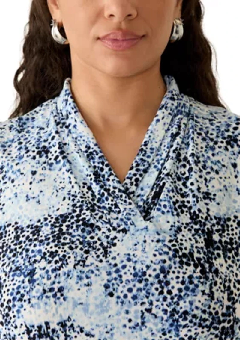 Women's Sleeveless Triple Pleat Top