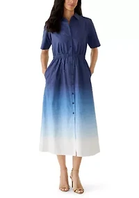 Women's Wide Waistband Shirtdress