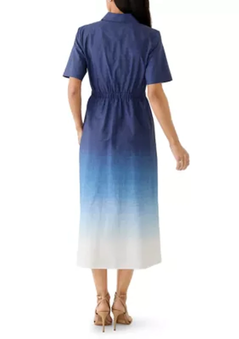 Women's Wide Waistband Shirtdress