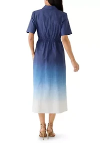 Women's Wide Waistband Shirtdress