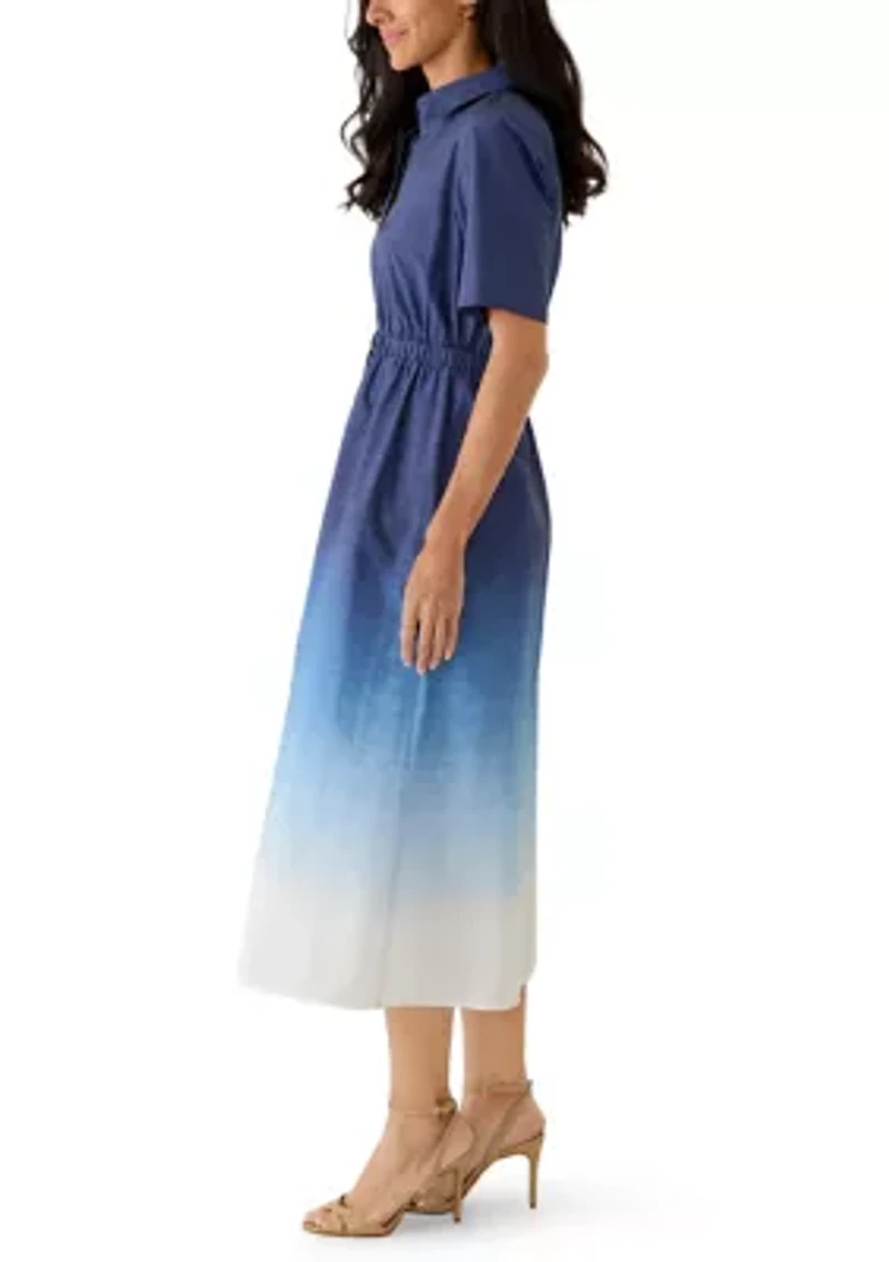 Women's Wide Waistband Shirtdress