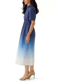 Women's Wide Waistband Shirtdress