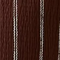 Petite Sleeveless Notch Neck Wrap Pinstripe Top