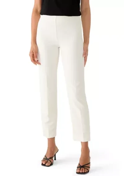 Petite Hollywood Waist Straight Ankle Pants