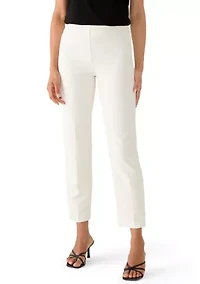 Petite Hollywood Waist Straight Ankle Pants