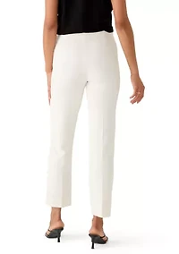 Petite Hollywood Waist Straight Ankle Pants