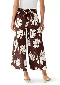 Women's Pull On Cropped with Hardware Lined Pants