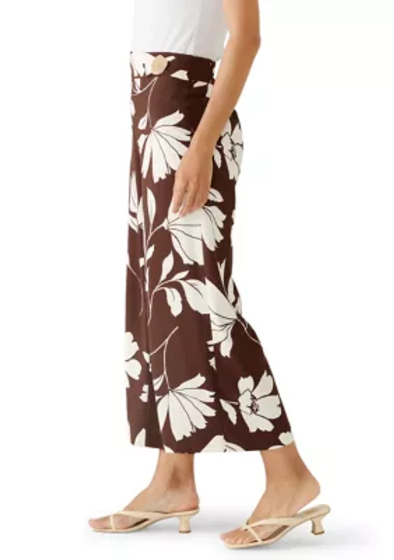 Women's Pull On Cropped with Hardware Lined Pants