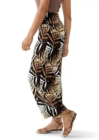 Women's High Rise Pull On Wide Leg Pants