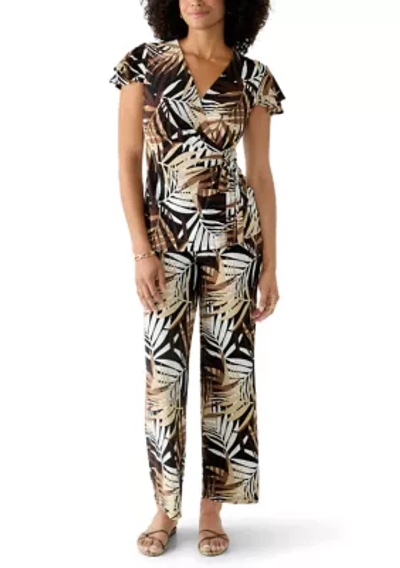 Women's High Rise Pull On Wide Leg Pants