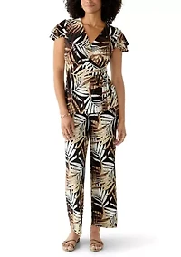 Women's High Rise Pull On Wide Leg Pants