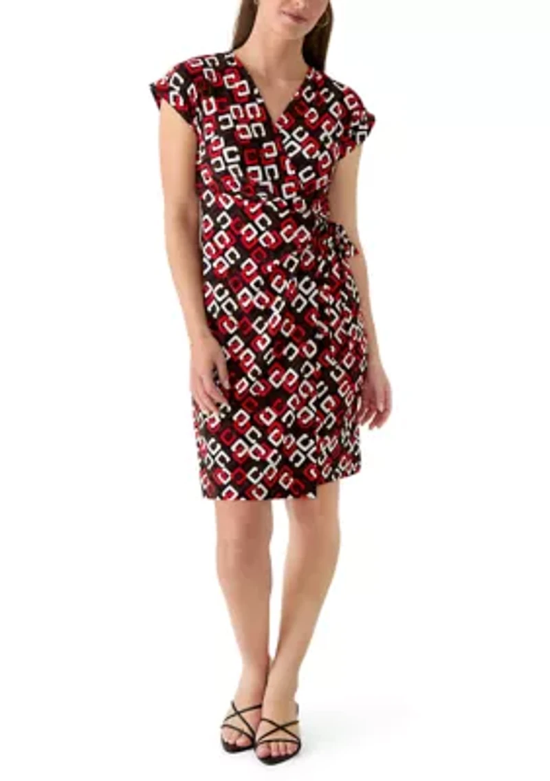 Women's Flutter Sleeve Wrap Dress