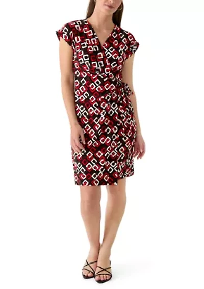 Women's Flutter Sleeve Wrap Dress
