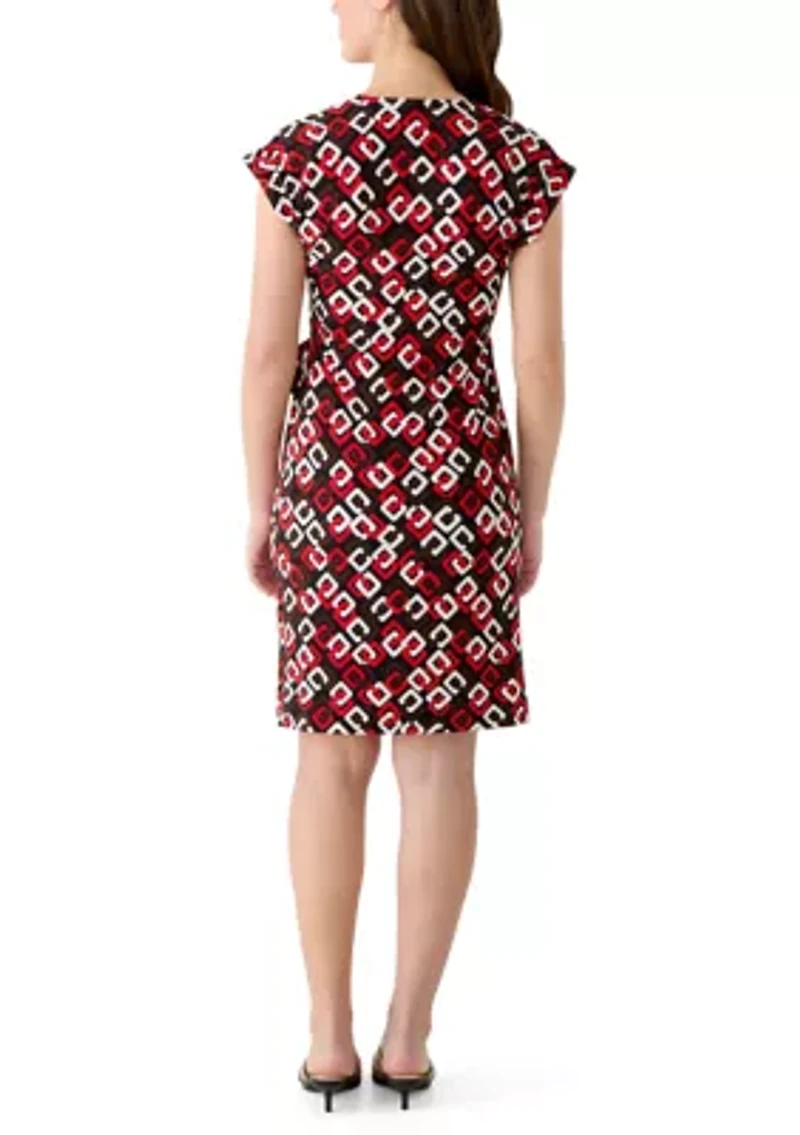 Women's Flutter Sleeve Wrap Dress