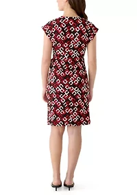 Women's Flutter Sleeve Wrap Dress