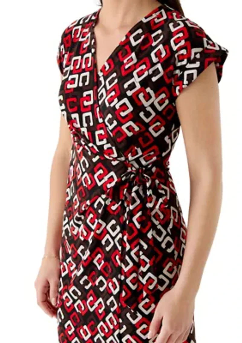 Women's Flutter Sleeve Wrap Dress