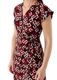 Women's Flutter Sleeve Wrap Dress