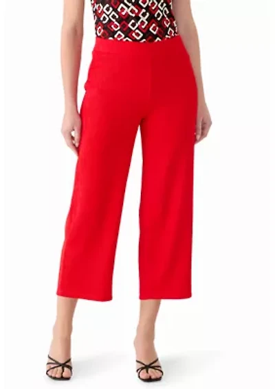 Women's Pull On Wide Leg Cropped Pants