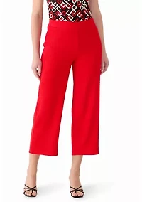 Women's Pull On Wide Leg Cropped Pants