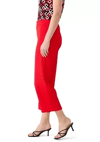 Women's Pull On Wide Leg Cropped Pants