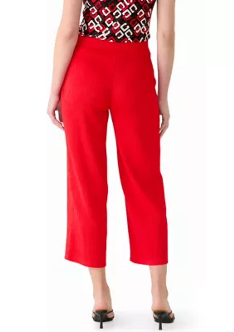 Petite Wide Leg Cropped Pants