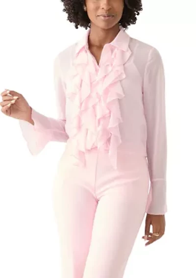 Women's Cascading Ruffle Blouse