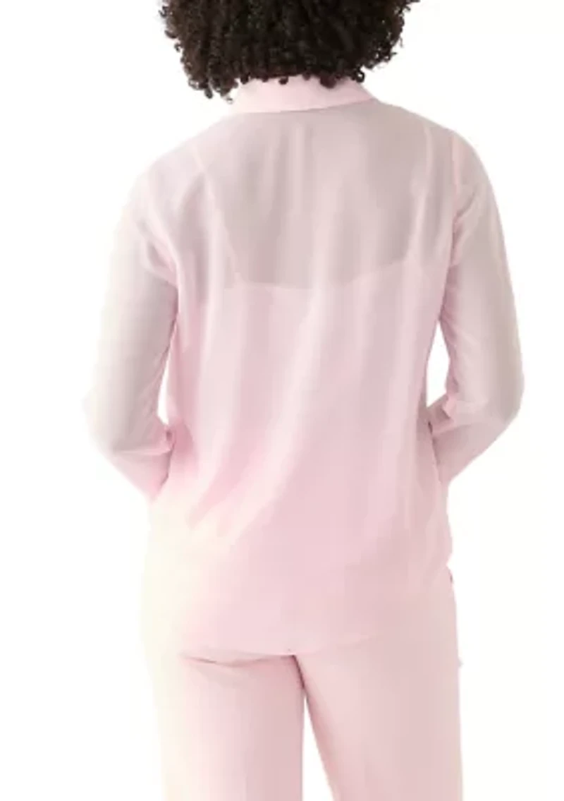 Women's Cascading Ruffle Blouse